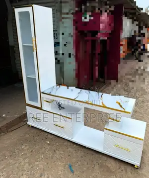 Brand New Aesthetic Executive Stand With Cabinet
