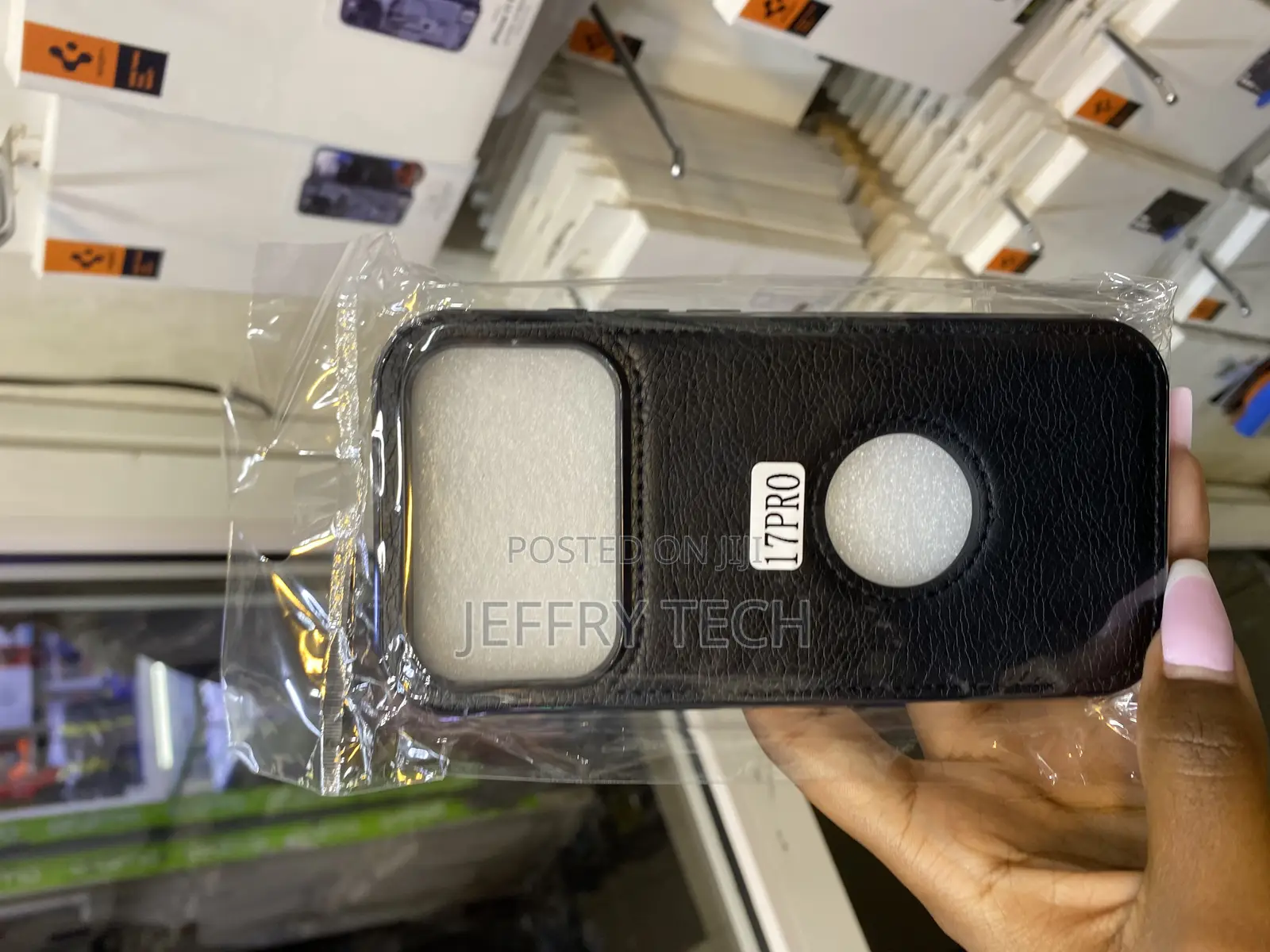Icon Vegan Leather iPhone 17 Pro Case With Apple Logo Cut