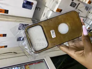 Tijas Vegan Leather iPhone 17 Pro Case With Apple Logo Cut