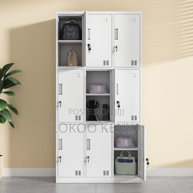 Office Cabinet : 9-Door Office Organizer Cabinet
