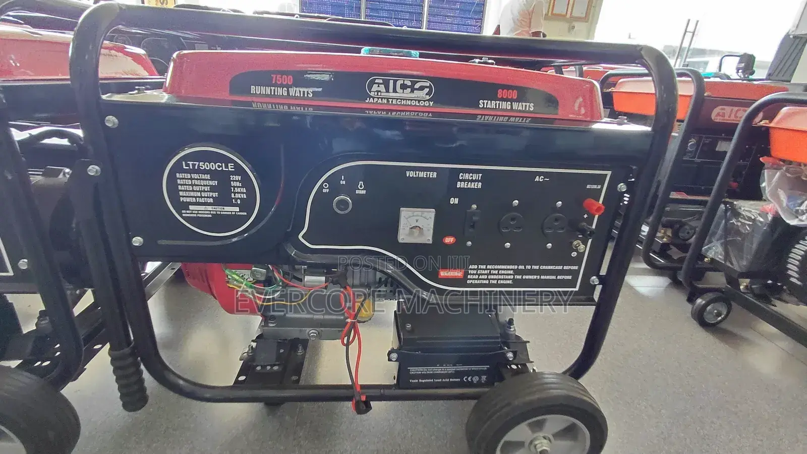 Aico Japan 8.0kva Petrol Generator Keystart Heavy Duty.