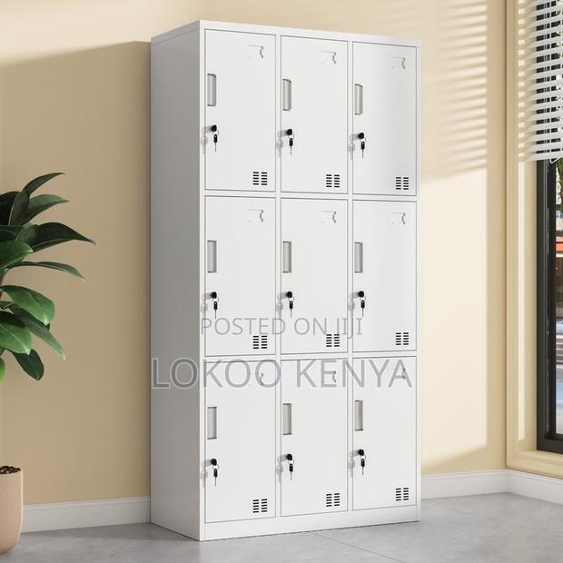 Office Cabinet : 9-Door Office Organizer Cabinet - thumbnail 7