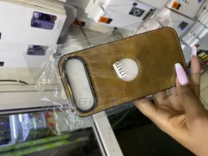 Asxol Vegan Leather iPhone 17 Air Case With Apple Logo Cut
