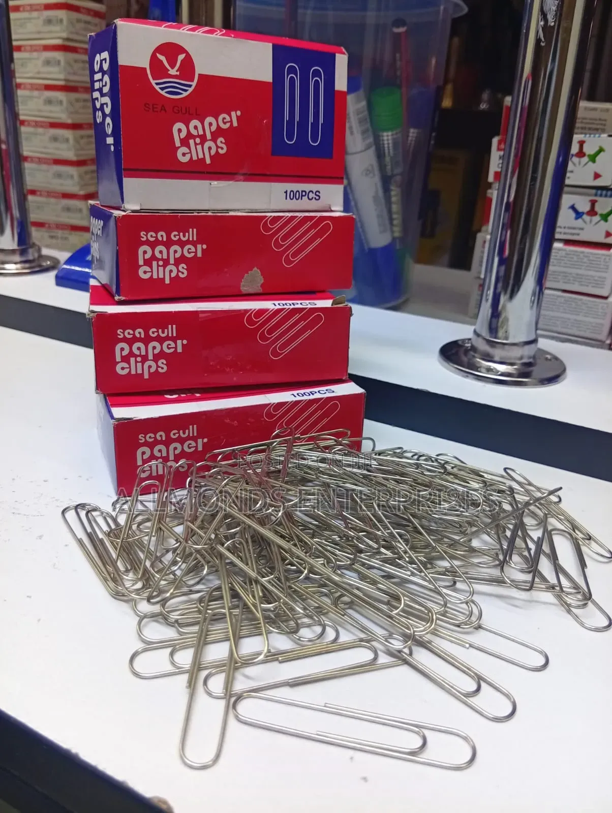 A Packet of 500mm Metal Paper Clips-100 Clips