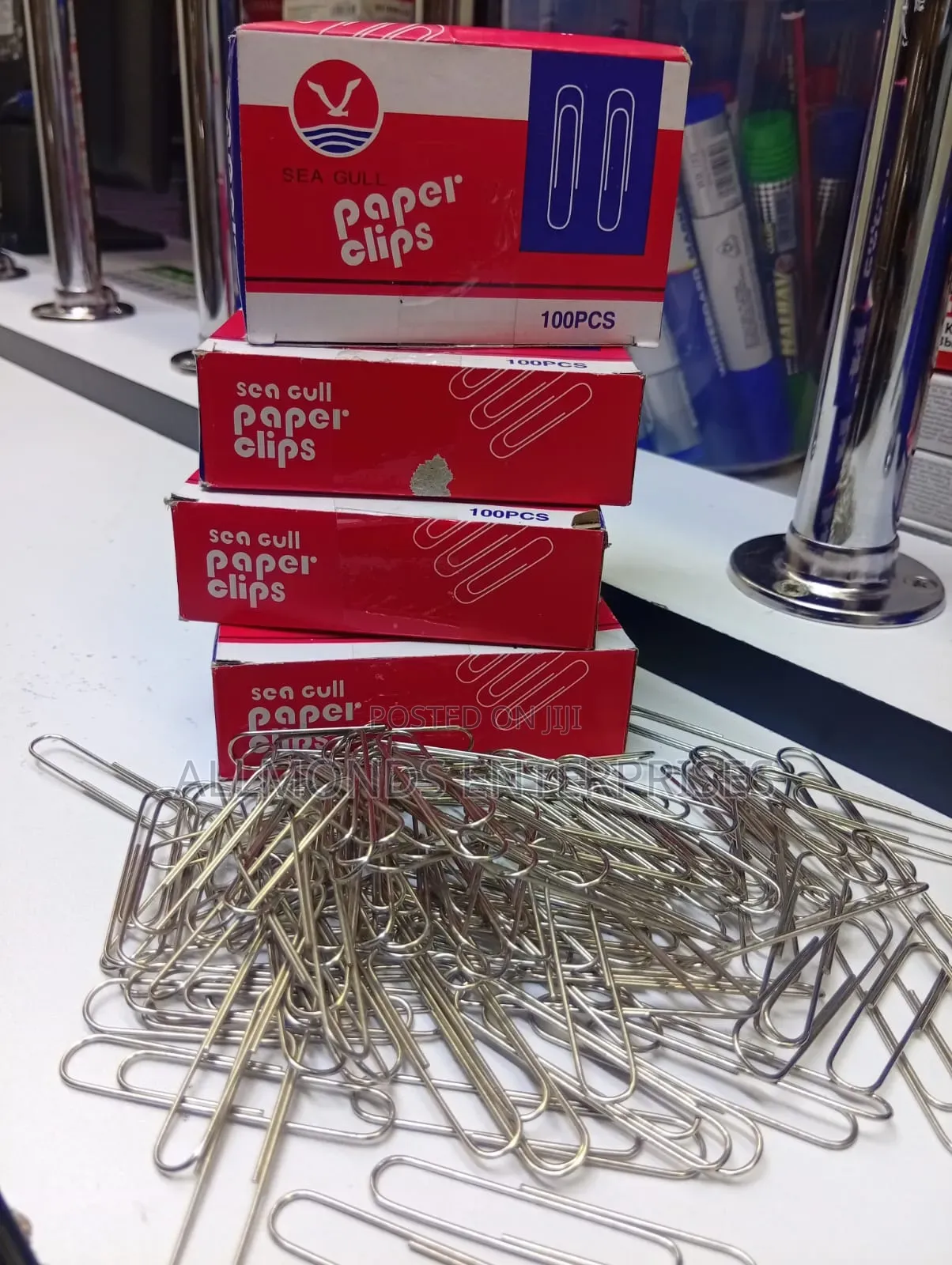 A Packet of 500mm Metal Paper Clips-100 Clips