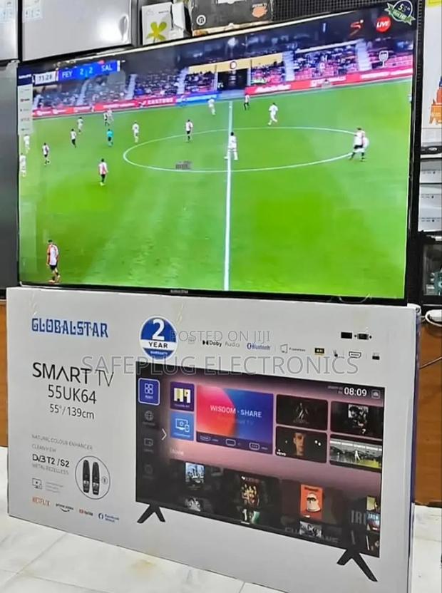 55-Inch Ultra Hd Display - Globalstar Frameless Android Tv - thumbnail 2