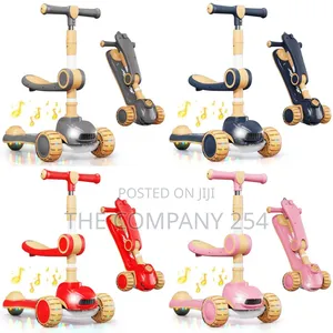 Scooter With a Seat Musical Led Lights Foldable Adjustable Restocked
