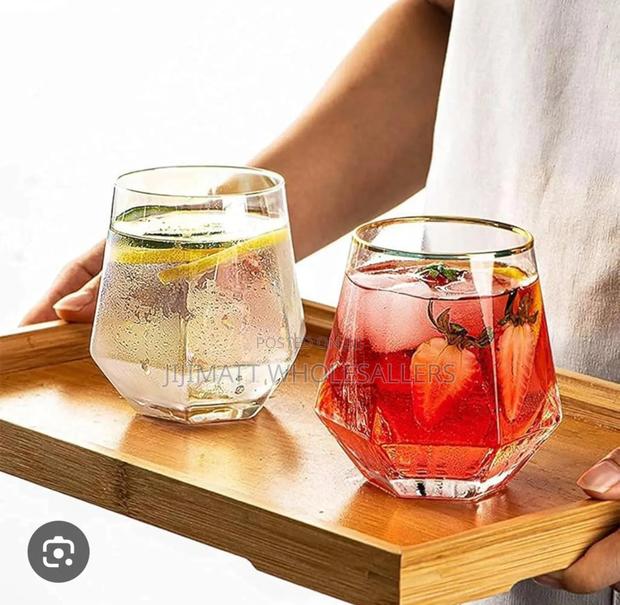 *6pcs Hexagonal Glass