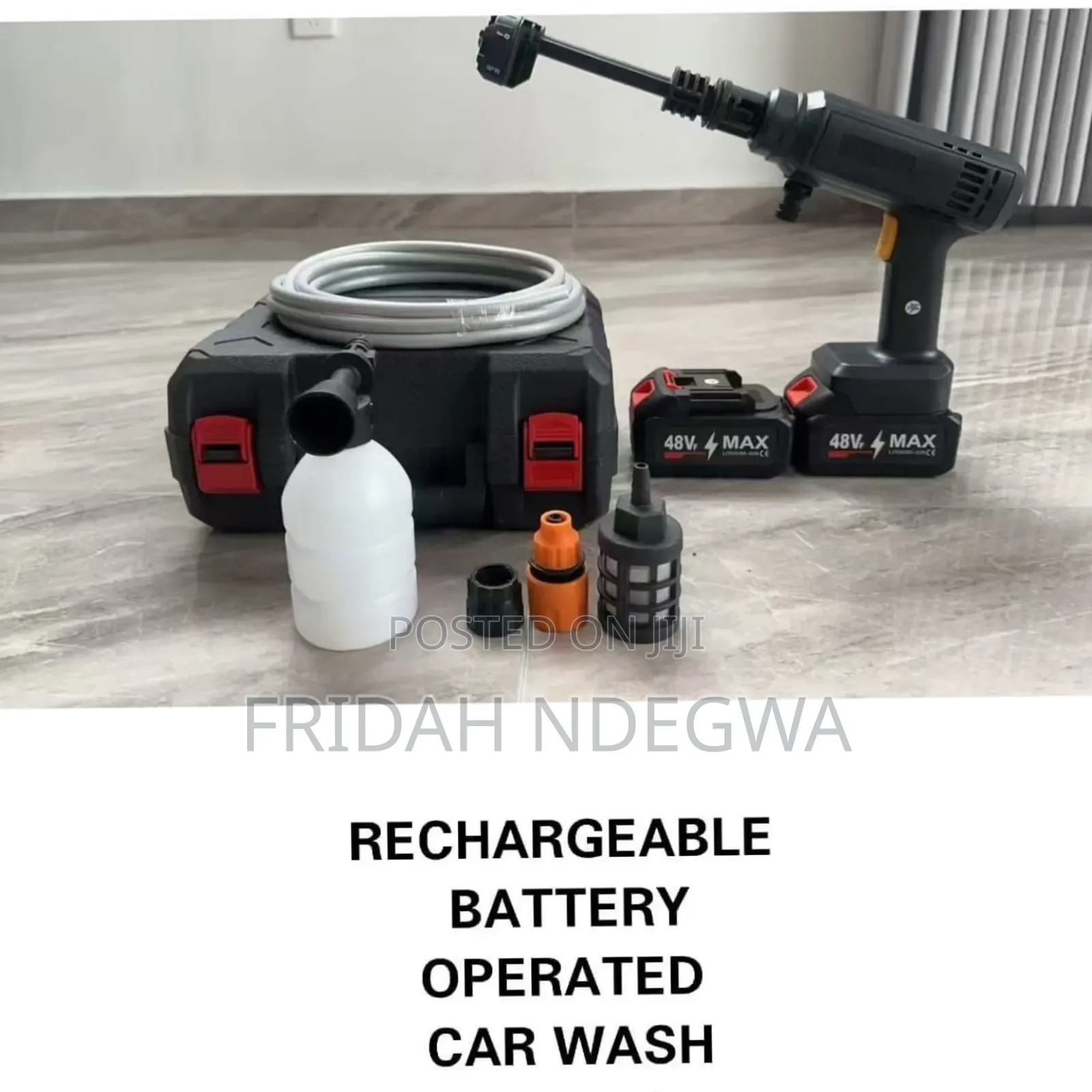Rechargeable Battery Operated Carwash Machine