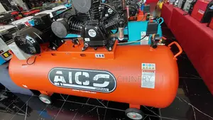 500l Electric Air Compressor Aico Japan With 10hp Motor 12bar.