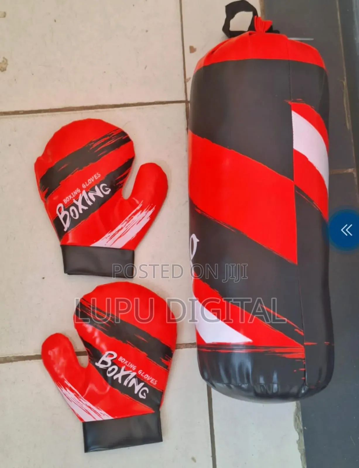Kids Boxing Set With Punching Bag Gloves Durable Training Boxing Kit