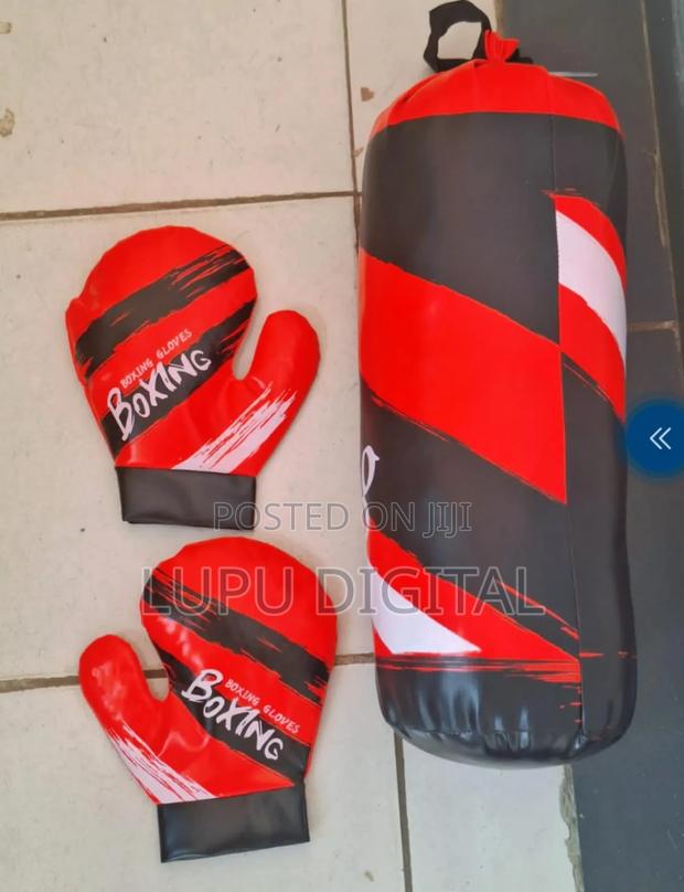 Kids Boxing Set With Punching Bag Gloves Durable Training Boxing Kit