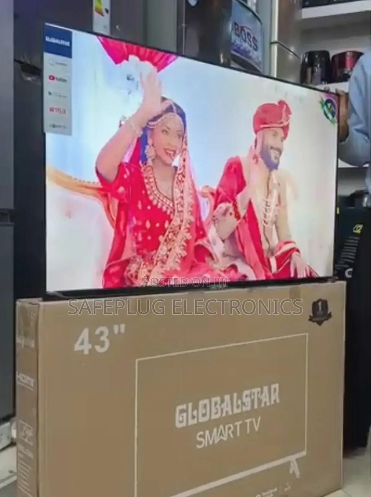 Globalsatr Slim Stylish Design - 43 Inch Hd Ready Display, Smart Tv