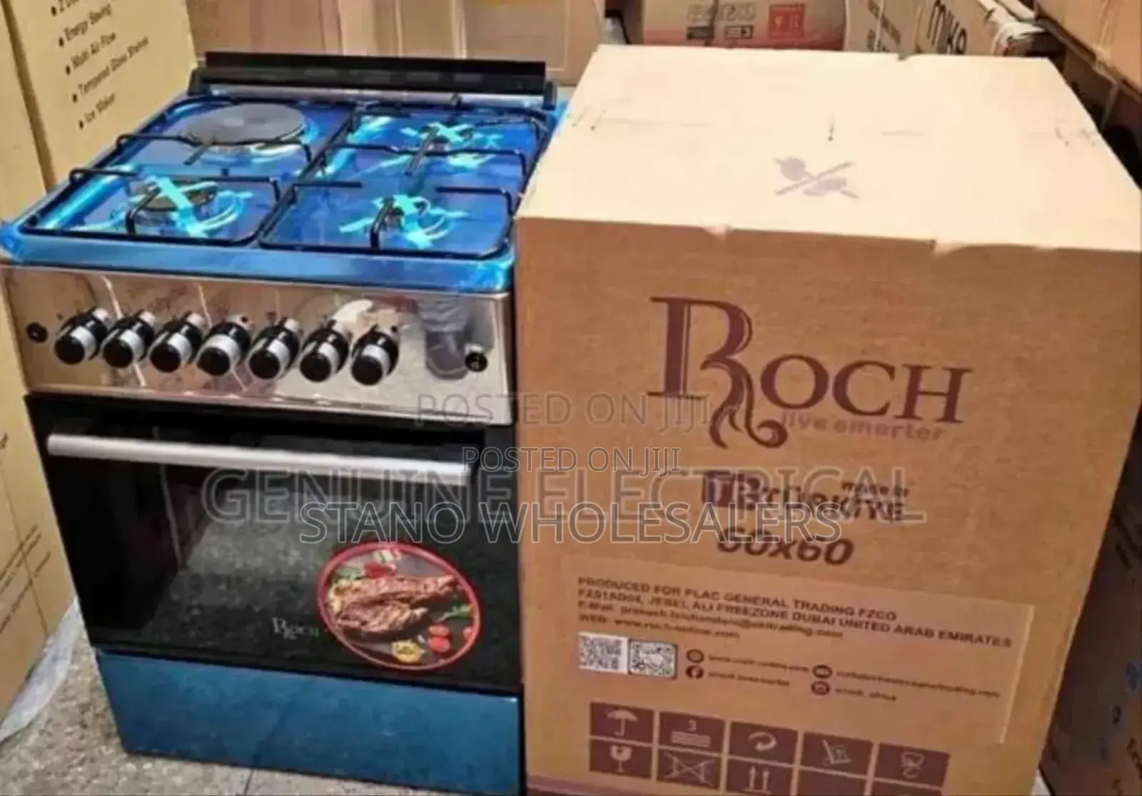60 by 60 Roch Cooker With Electrick Oven