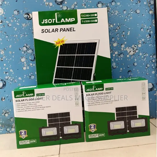 Jsot 100w+100w 2-in-1 Solar Floodlight Maximum Brightness Security