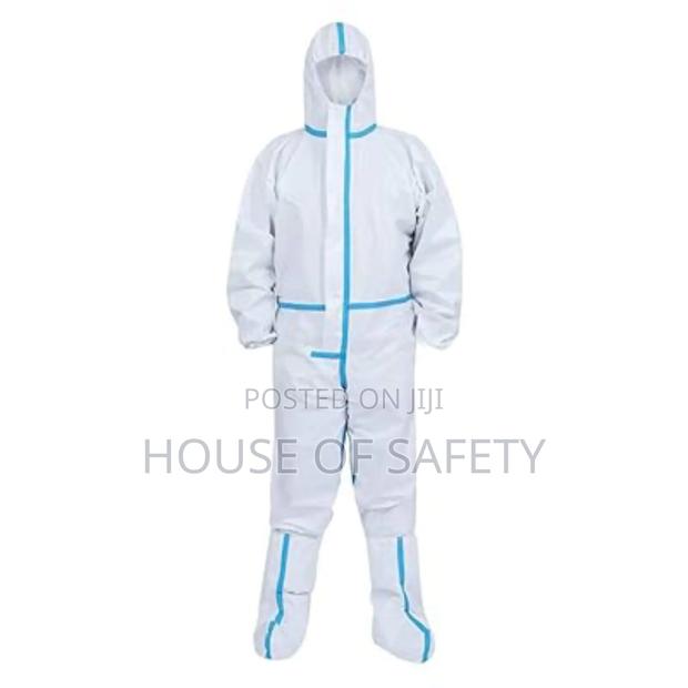 White Protective Coveralls Disposable Coveralls - thumbnail 2
