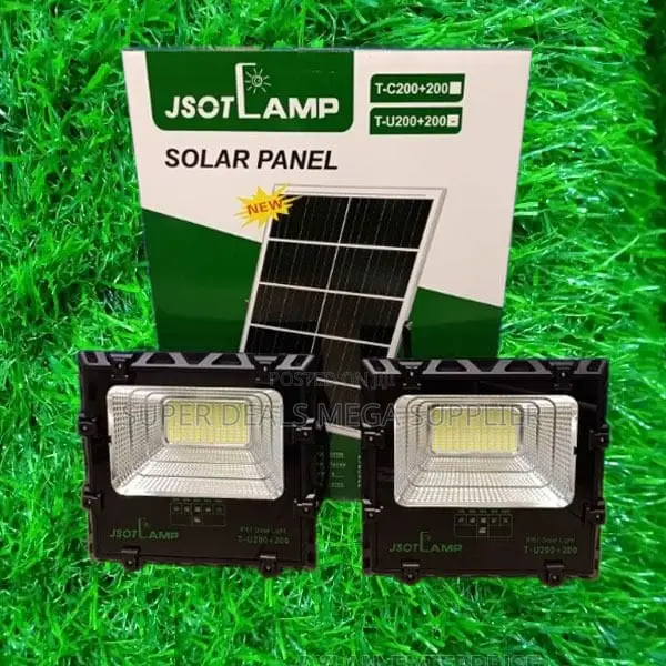 Jsot 100w+100w Double Solar Floodlight Waterproof Security Lighting