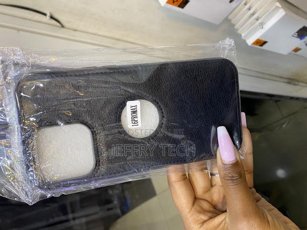 Axoxo Vegan Leather iPhone 16 Pro Max Case With Apple Logo Cut - main view