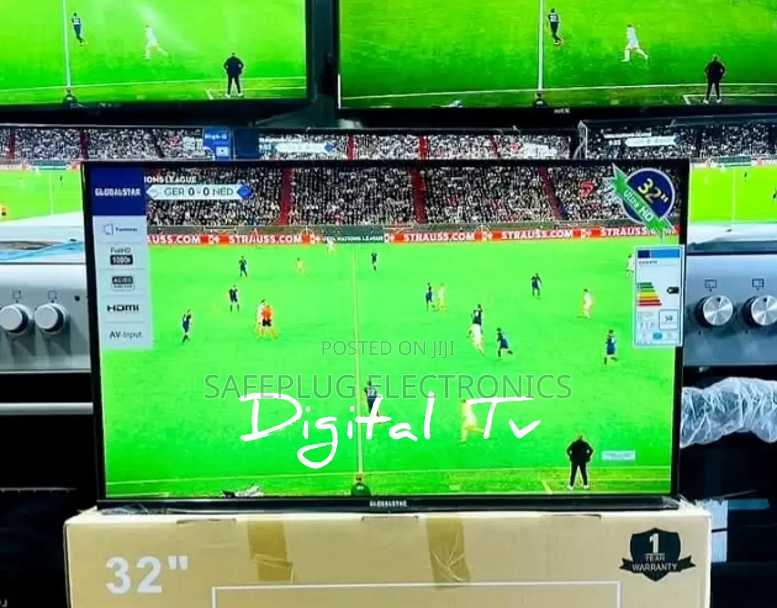32-Inch Hd Ready Screen Digital Frameless Globalstar Tv
