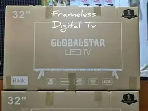 32-Inch Hd Ready Screen Digital Frameless Globalstar Tv