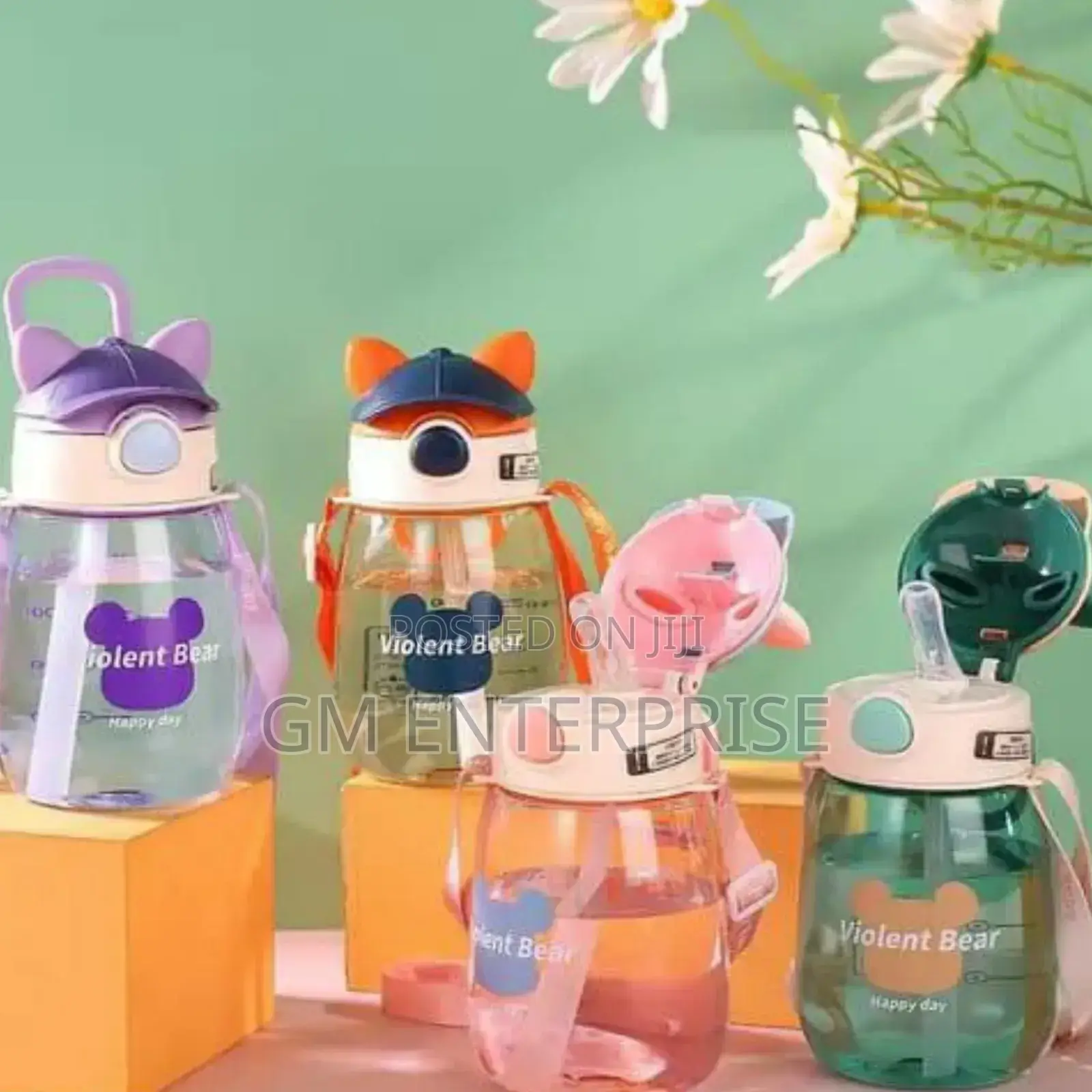 Violent Bear Kids Water Bottle