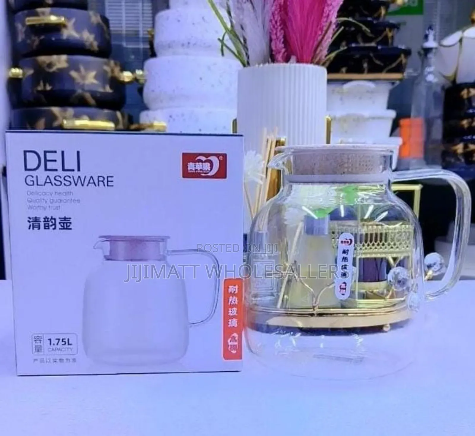 *1.75ltrs Borosilicate Tea Pot