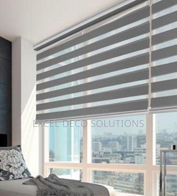 Zebra Roller Blinds for Windows | Customized to Fit Color Choice - main view