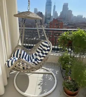 Outdoor Swing Chair; Balcony Egg Swing Standing Hammock Chair