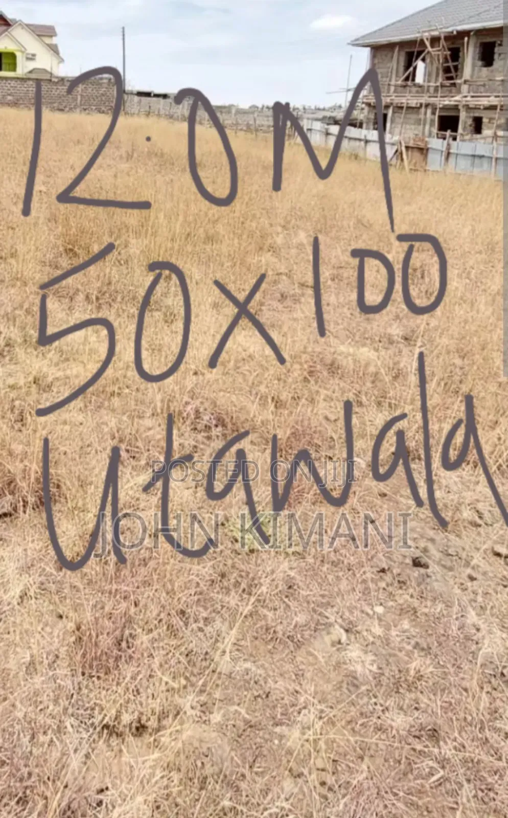 50 by 100 Plot at Utawala Astrol Area