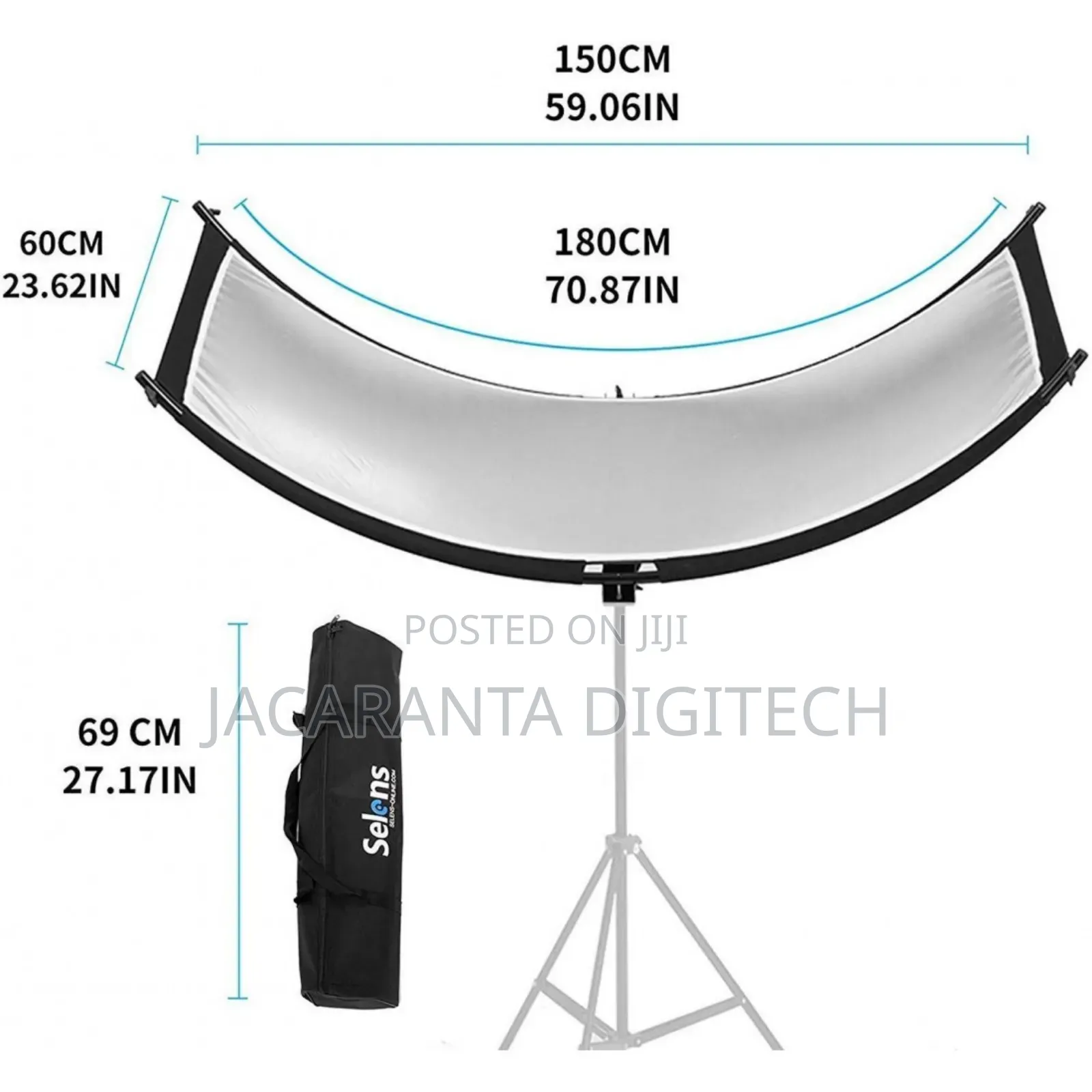 Selens 60x110cm Curved Reflector