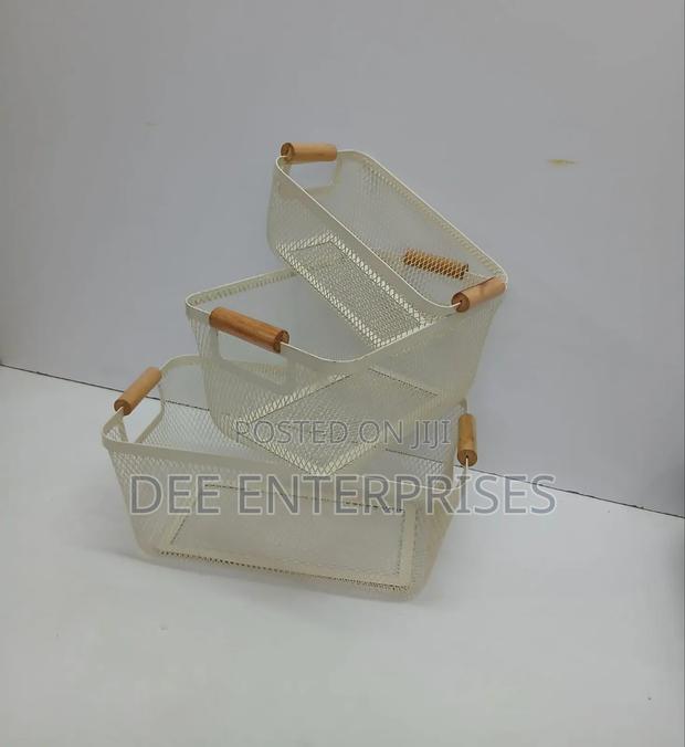 3pcs Storage Organizers/Fruit Storage Baskets - main view