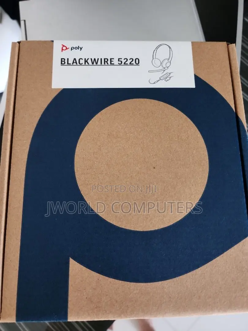 Plantronics Poly Blackwire 5220 Stereo Wired Headset