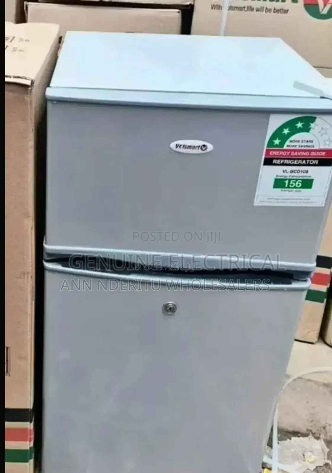 Volsmart 108 Litres Double Door Fridge