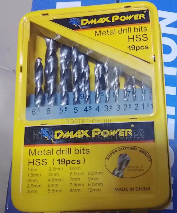 D Max Metal Drill Bit Set 19pcs