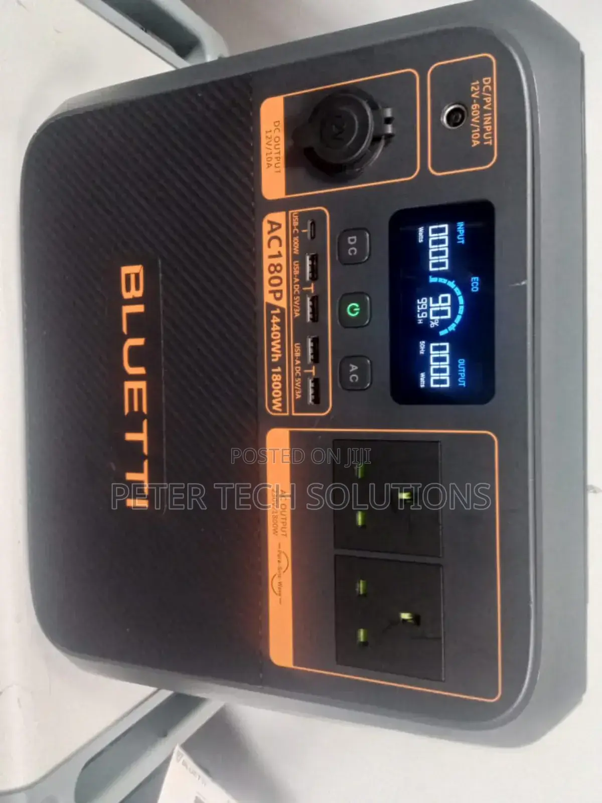 Bluetti Ac180p Solar Portable Power Station 1,800w 1,440wh
