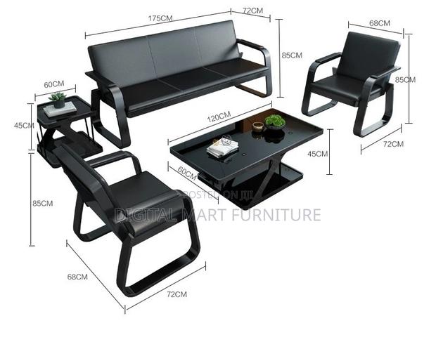 Office Sofa: Best Smart Black Office Sofa - thumbnail 2