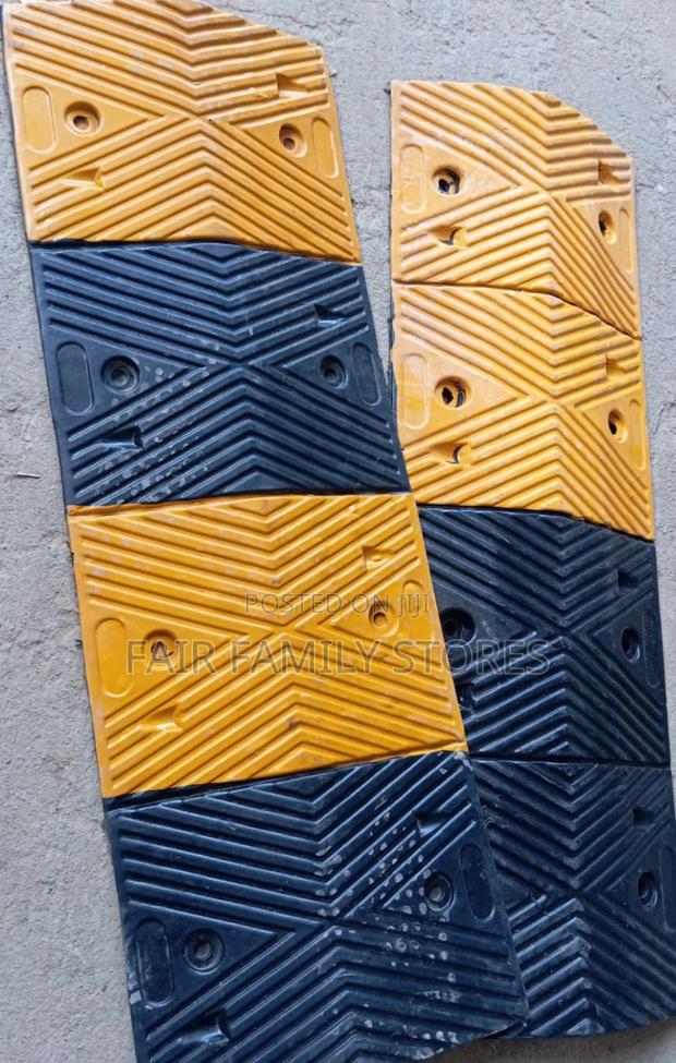 Speed Bump With Yellow Stripes - main view