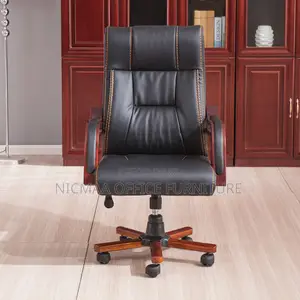 Classic Black Leather Executive Chair