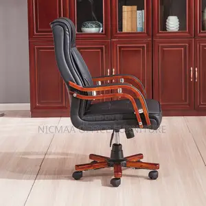 Classic Black Leather Executive Chair
