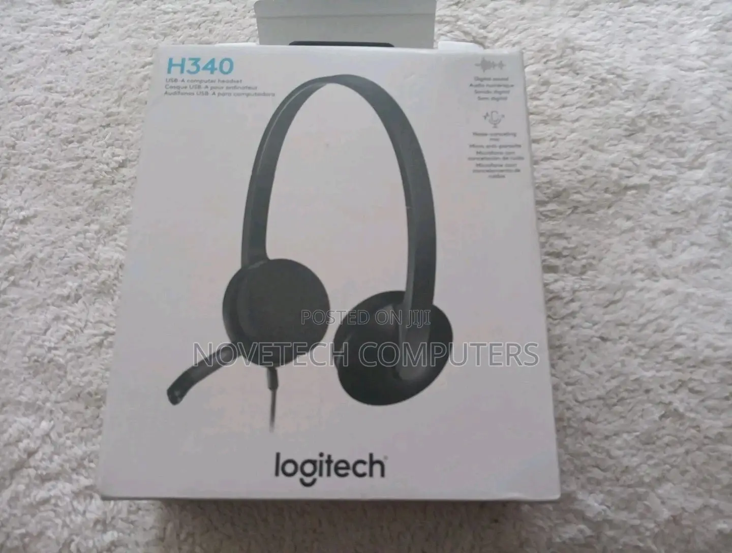 Logitech H340 Corded Headset Usb Black