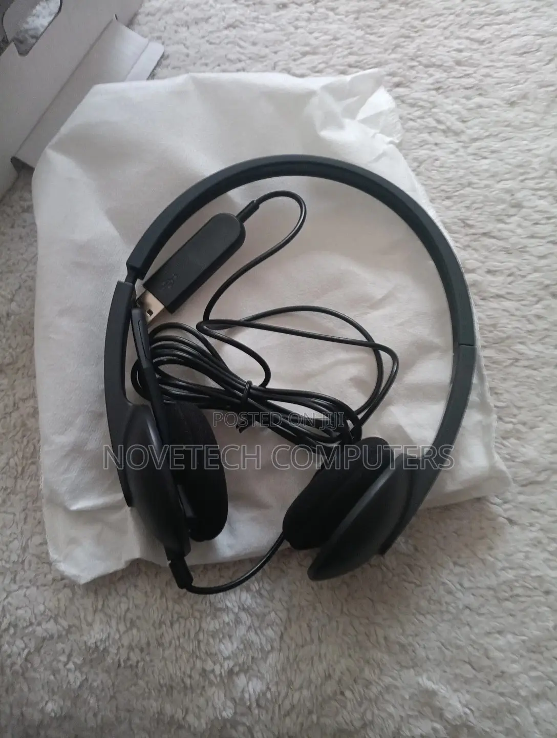 Logitech H340 Corded Headset Usb Black