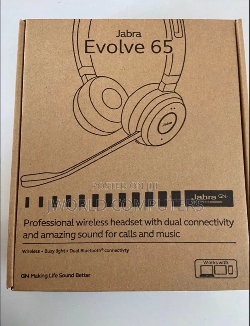 Jabra Evolve 65 Se Stereo Headset With Link380a (Usb-A