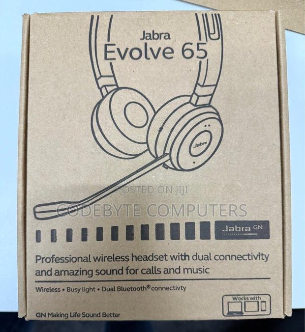 Jabra Evolve 65 Se Stereo Headset With Link380a (Usb-a - main view