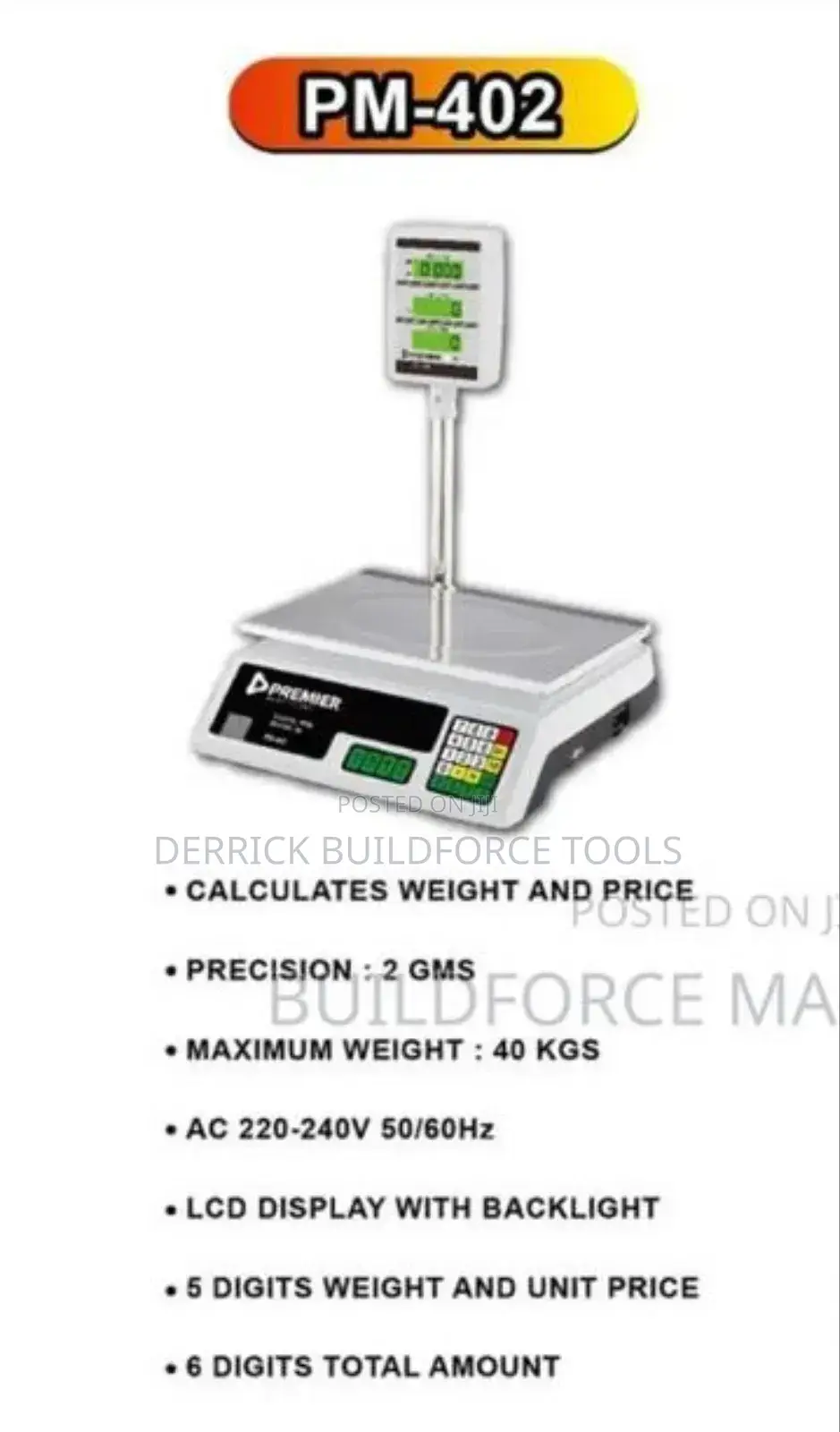 Premier 40kg Weighing Scale