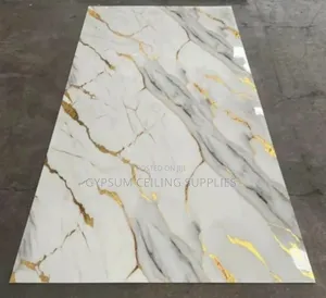 PVC Marble Sheet Golden Accent 3mm
