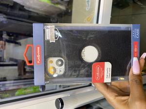 Mocco Vegan Leather iPhone 15 Plus Case With Apple Logo Cut - main view