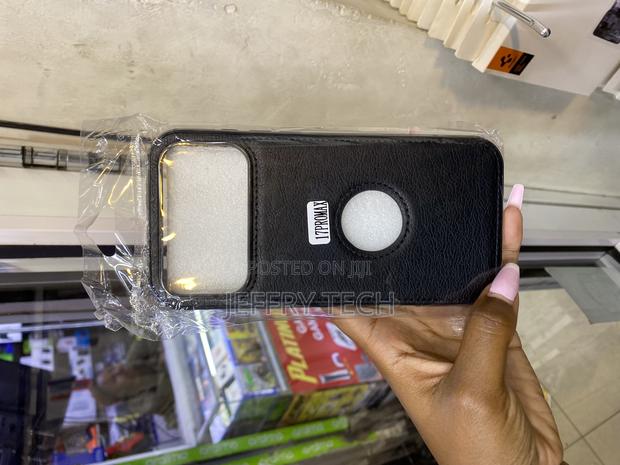 Husyy Vegan Leather iPhone 17 Pro Max Case With Apple Logo Cut - main view