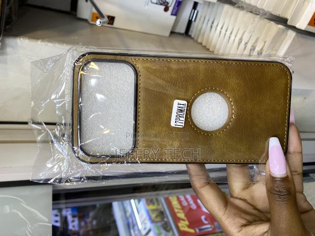 Monke Vegan Leather iPhone 17 Pro Max Case With Apple Logo Cut