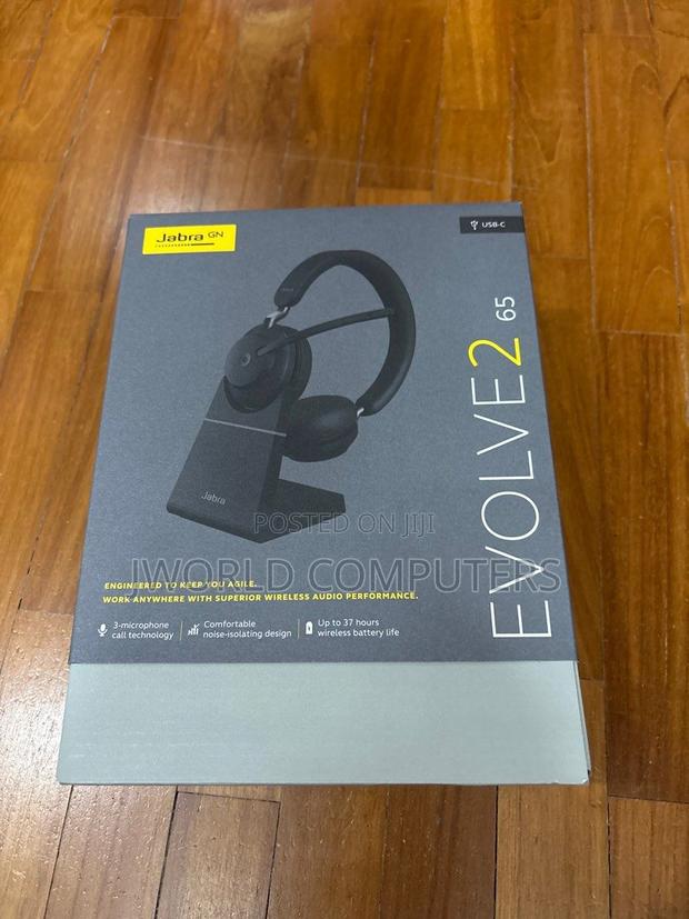 Jabra Evolve2 65, Stereo Headset Usb Type-a Bluetooth Black - main view