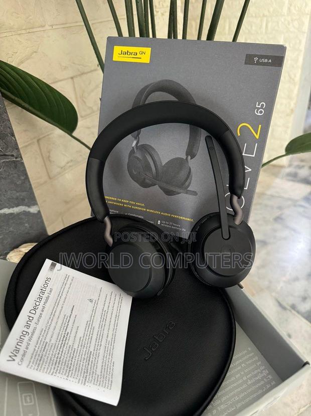 Jabra Evolve2 65, Stereo Headset Usb Type-a Bluetooth Black - thumbnail 2